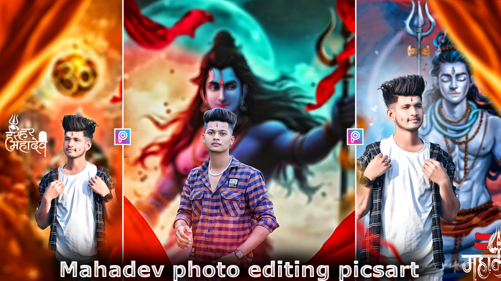 mahadev photo editing picsart