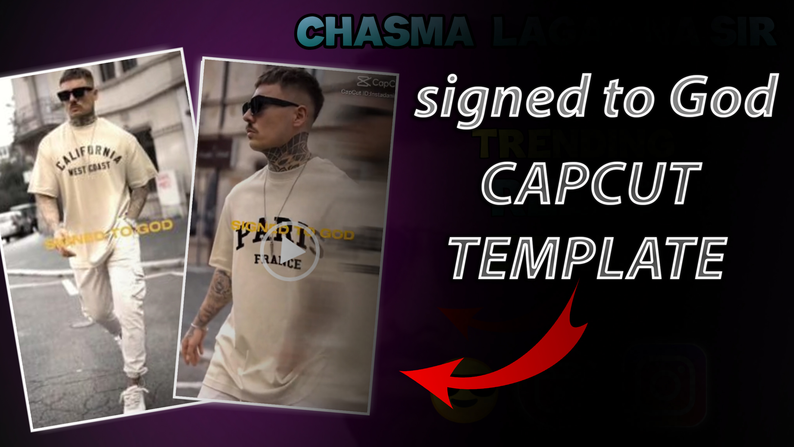 signed to god capcut template
